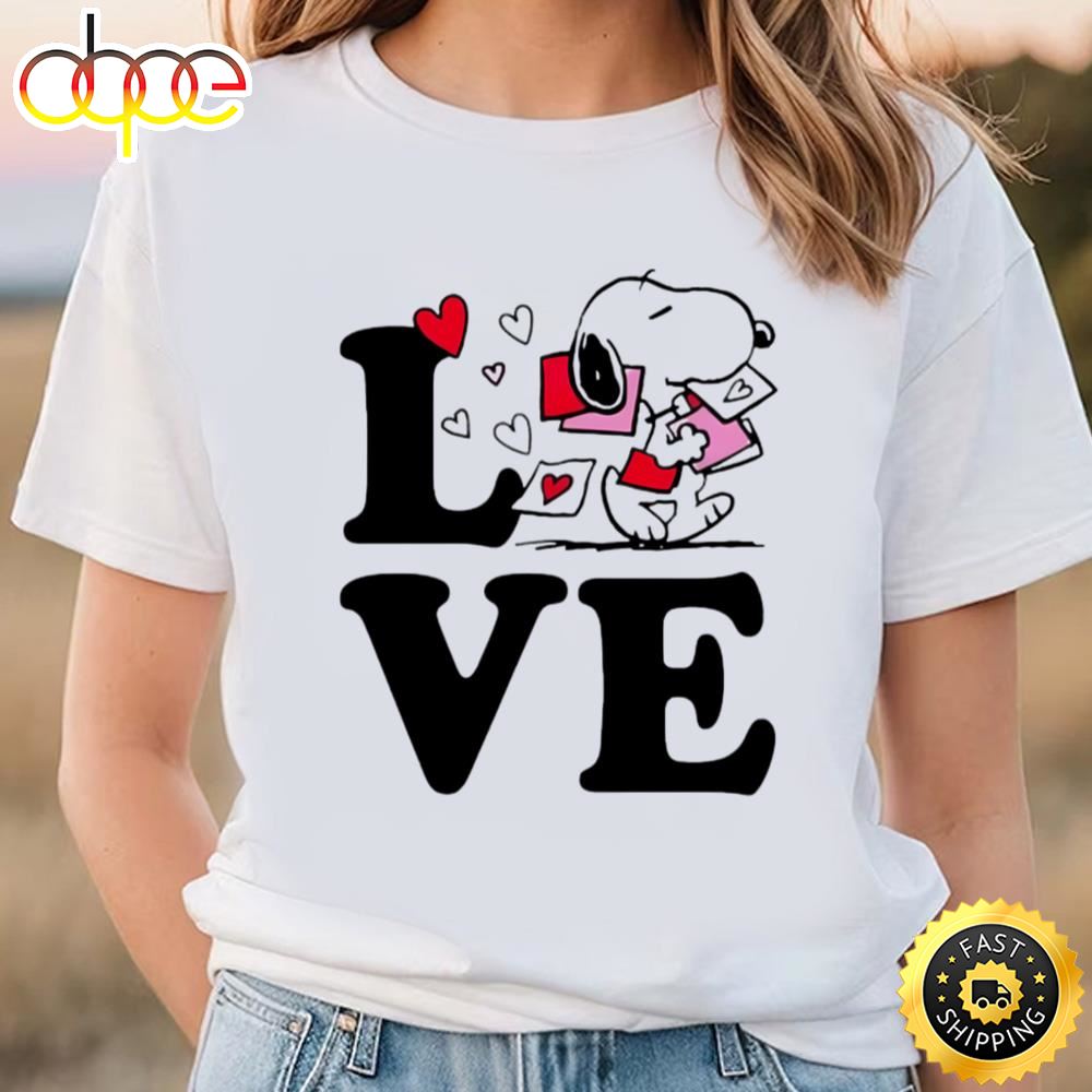 Snoopy Love Happy Valentine Shirt