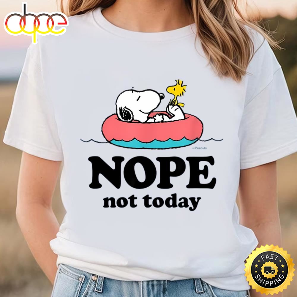 Snoopy Nope Not Today T Shirt Valentine Merch Holiday Valentine...