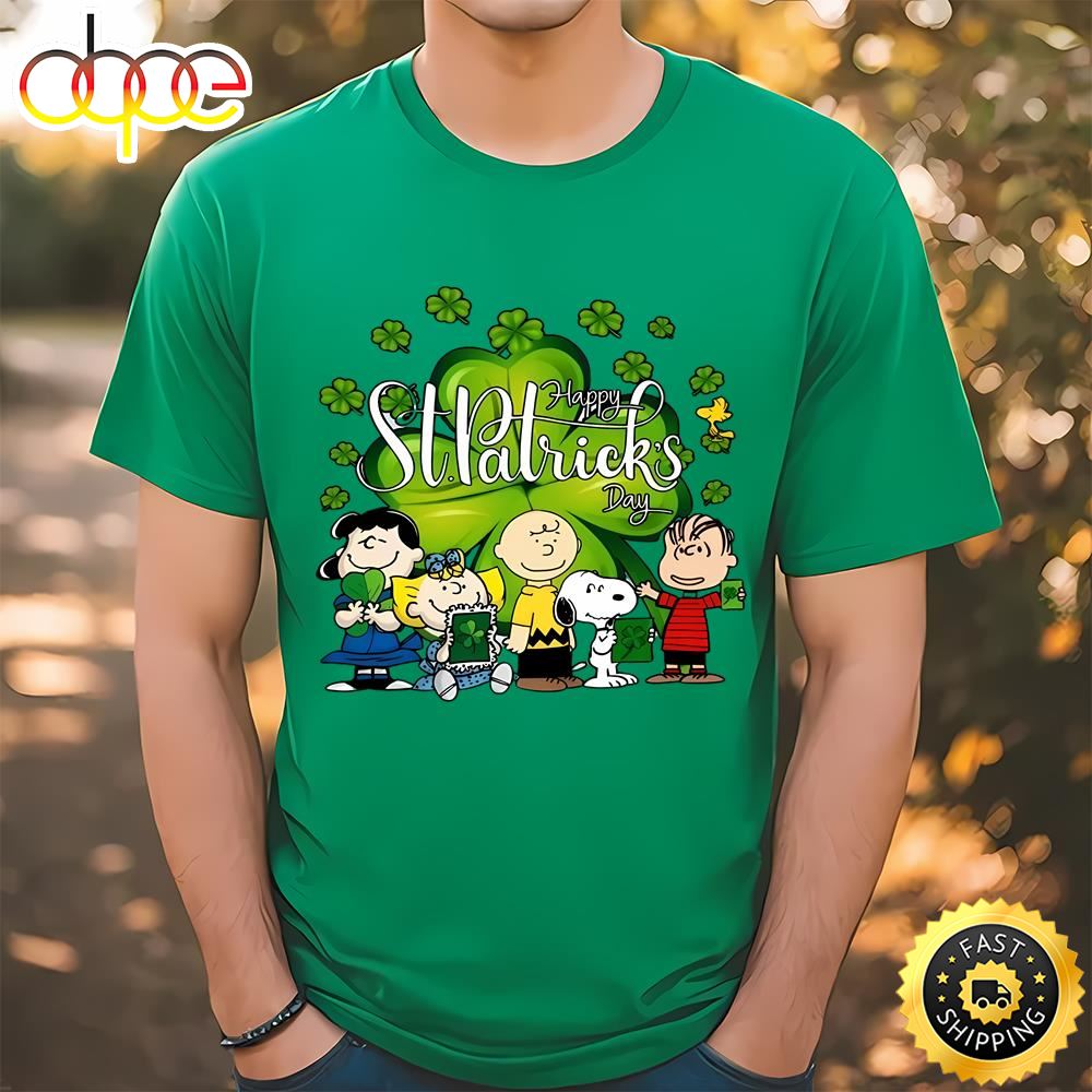 Snoopy Peanuts Character Happy St Patrick’s Day Shirt Tee
