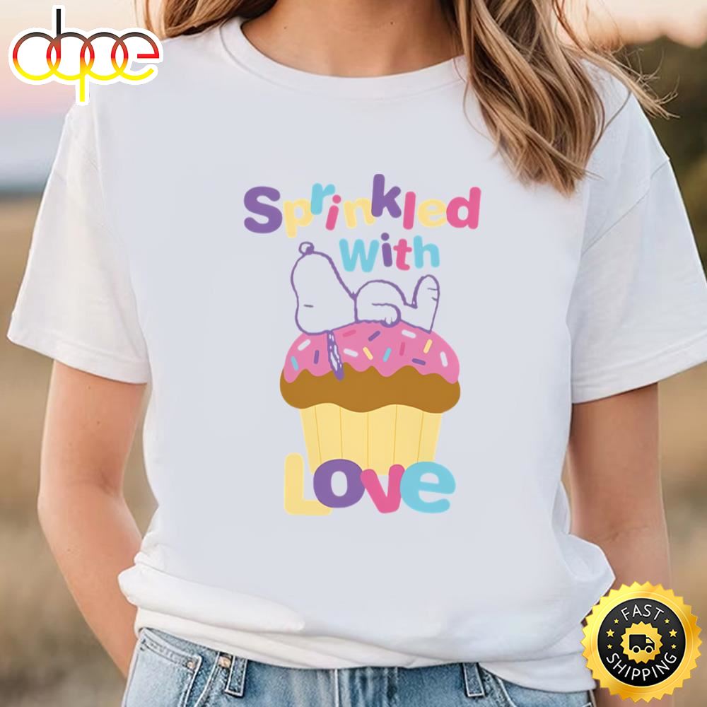 Snoopy Sprinkled With Love Valentine T Shirt