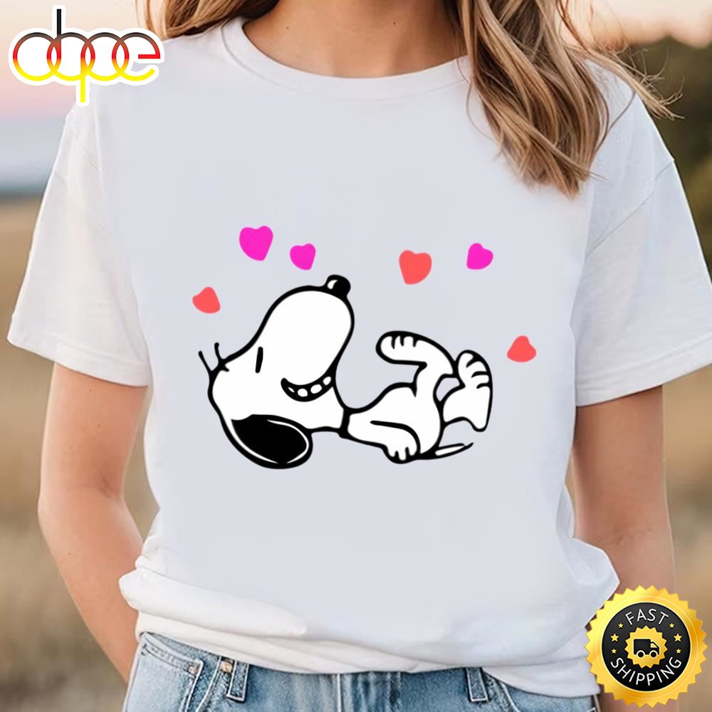 Snoopy Valentines Day Love Hearts Shirt