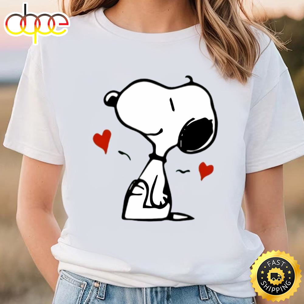 Snoopy Valentines Love Heart Shirt Snoopy Love Shirt