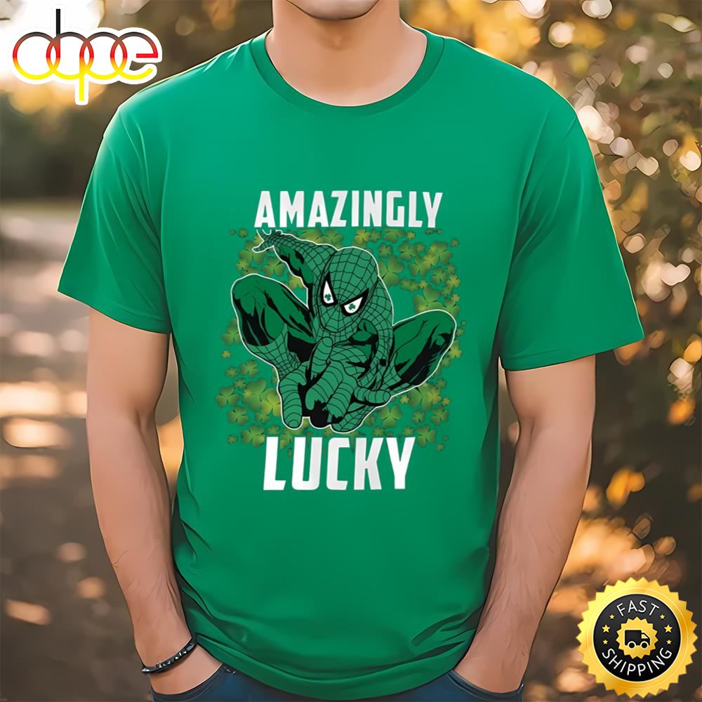 Spider Man Amazingly Lucky St Patrick’s Day Shirt Tee