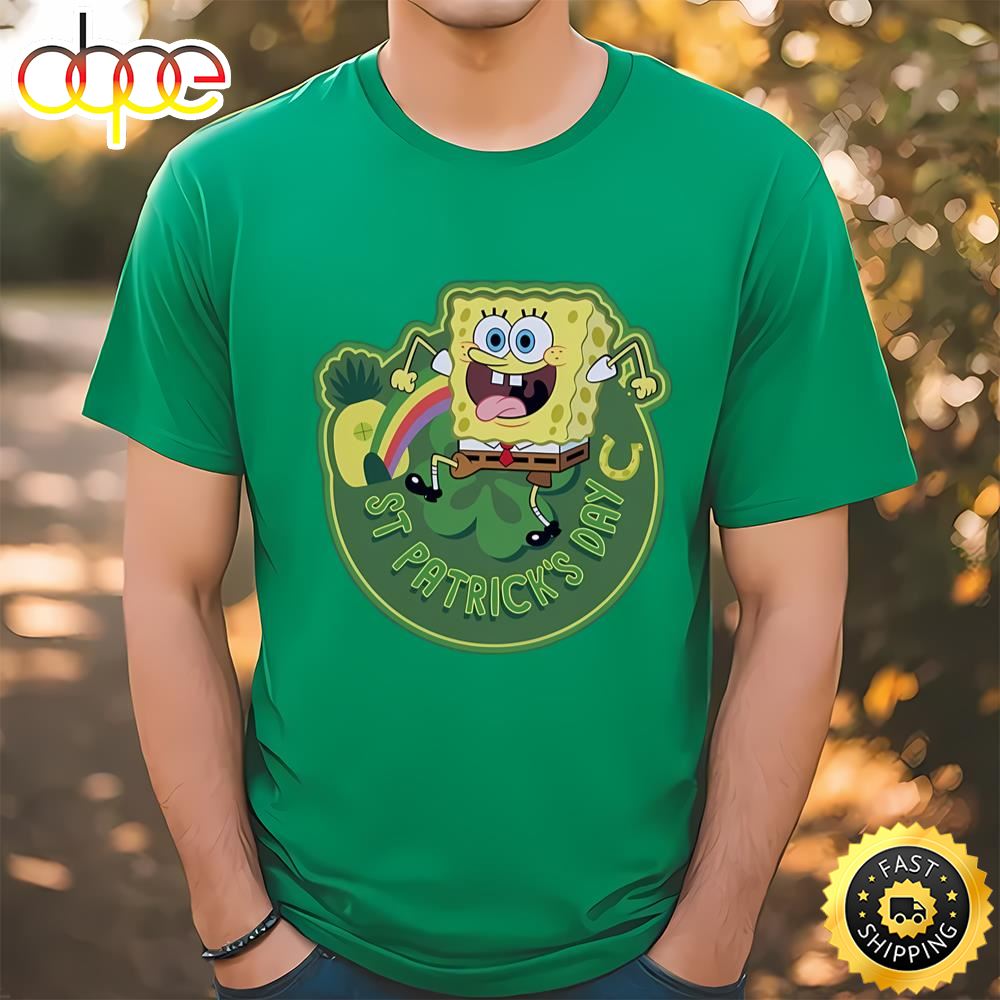 Spongebob SquarePants St. Patrick’s Day T Shirt Tee