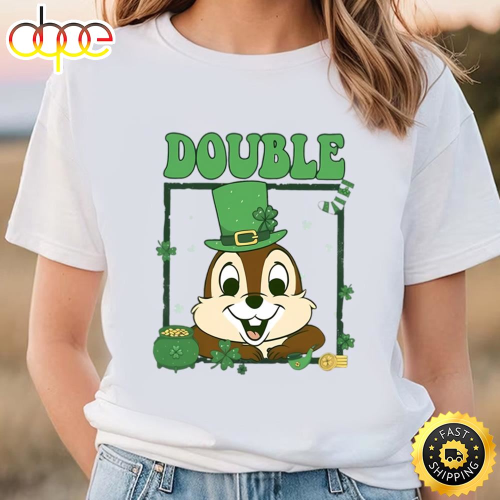 St. Patrick’s Day Double Trouble Cute Shirt, Chip And Dale... Tshirt