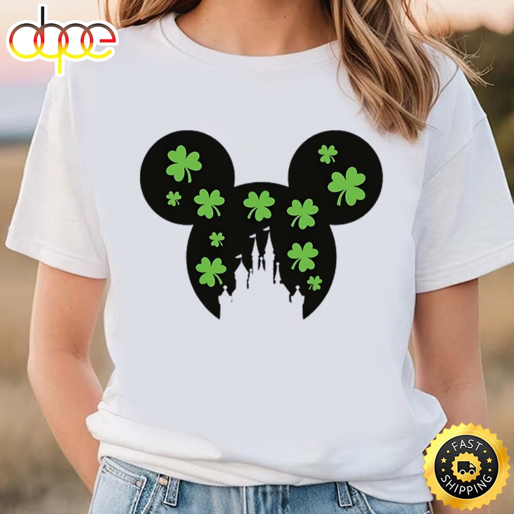 St. Patrick’s Day Mickey Disney Castle Shirts Tee