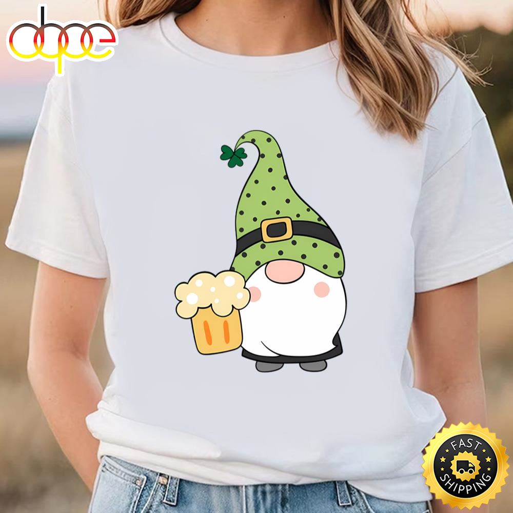 St Patrick Day Gnomes T Shirt Tee