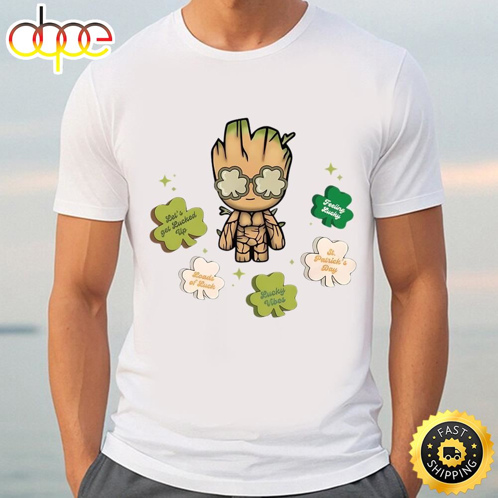 St Patricks Day Groot Funny Groot St Awesome Shirts Tshirt