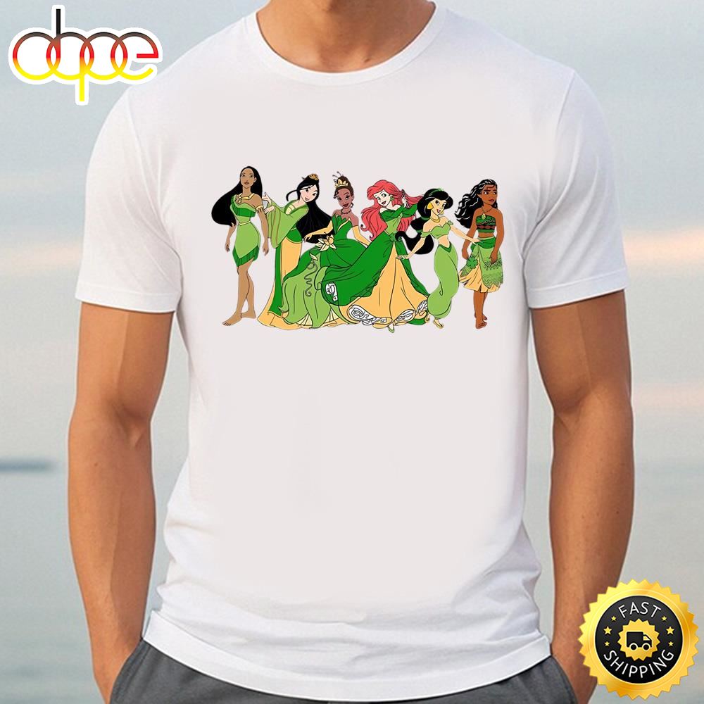 St Patricks Day Princess T Shirt, Disney Princess T Shirt Tshirt