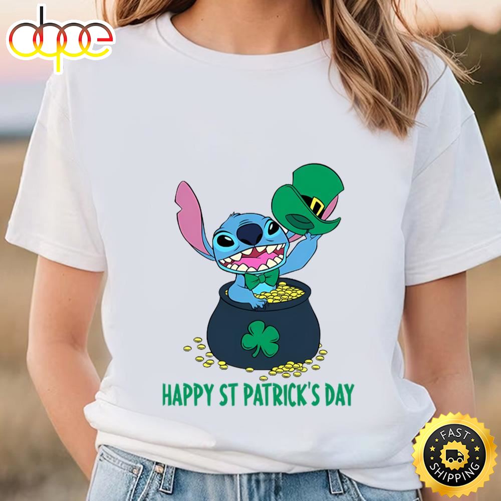 Stitch Happy St Patrick’s Day Shirt Tee