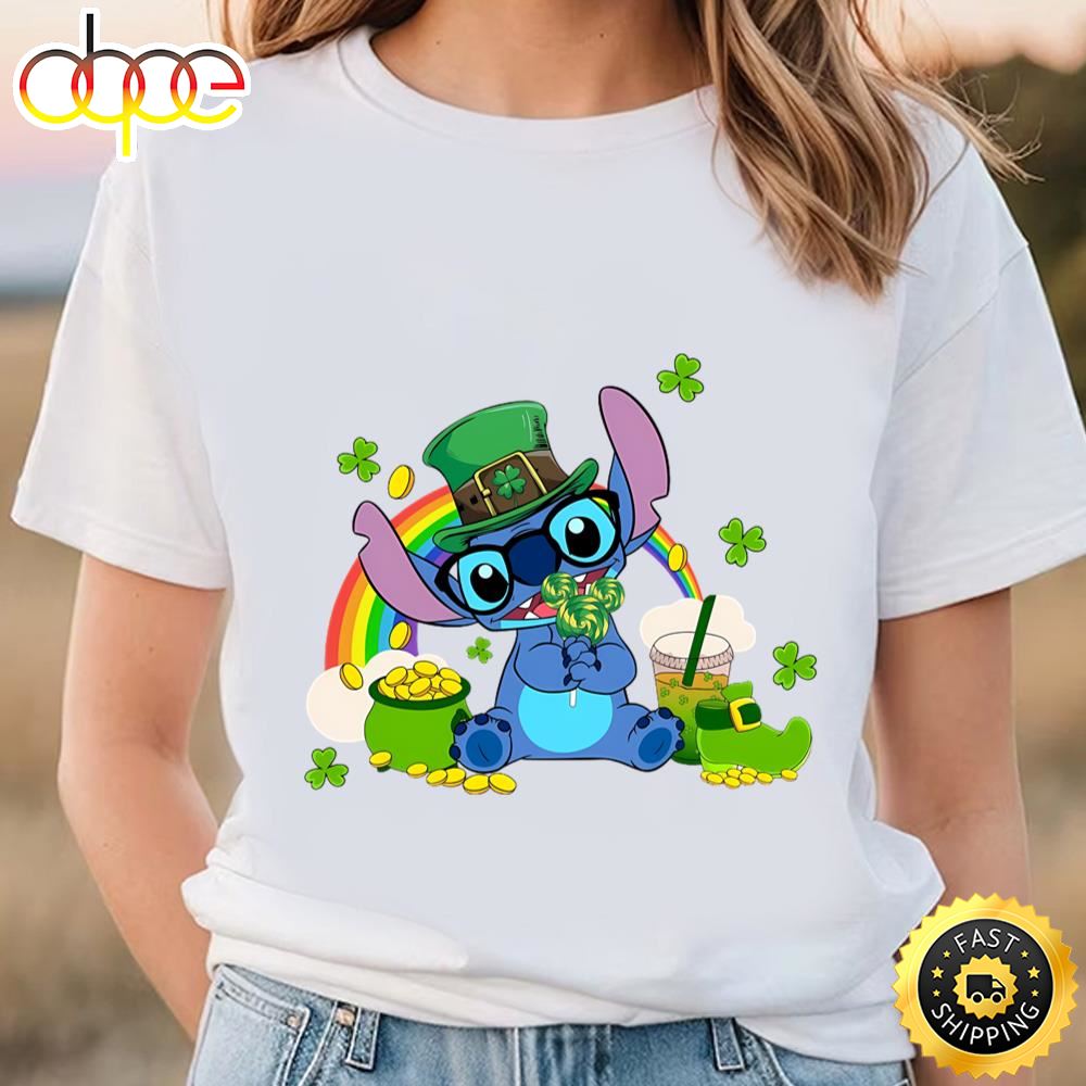 Stitch St. Patrick’s Day, Stitch Shenanigans Irish Shamrock Shirt Tshirt