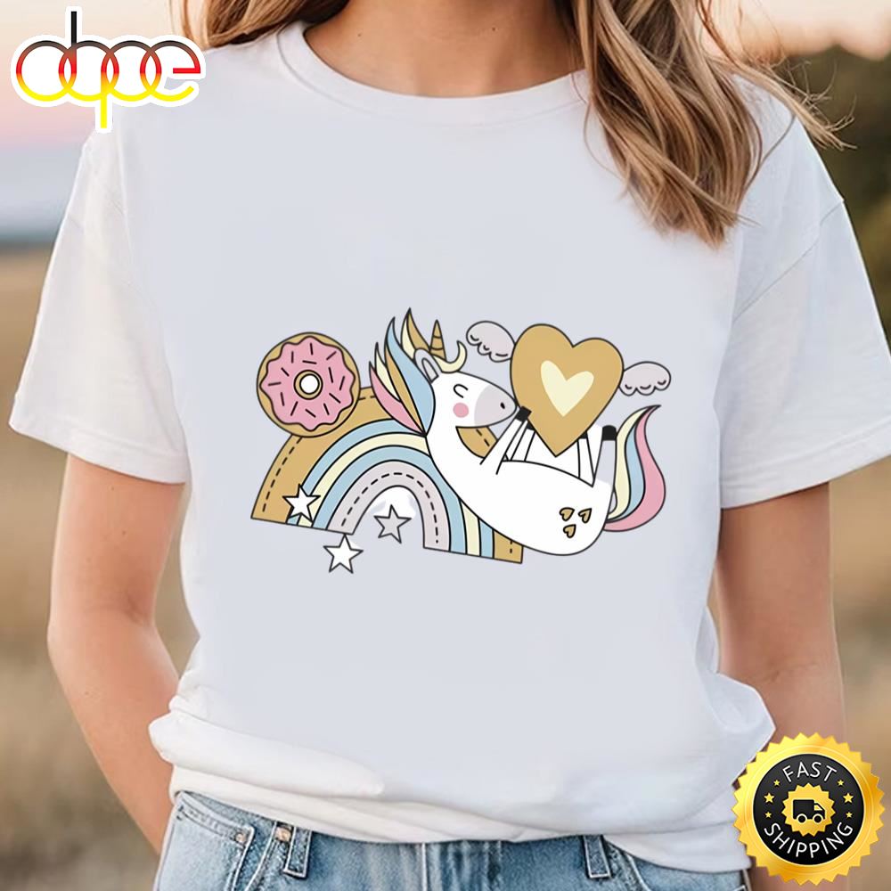Sweet Unicorn Valentine T Shirt