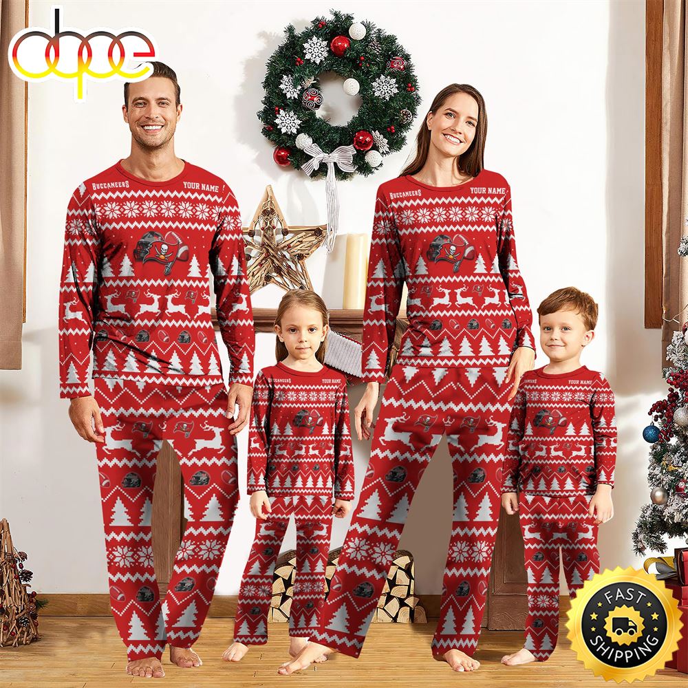Tampa Bay Buccaneers Christmas NFL Custom Family Pajamas