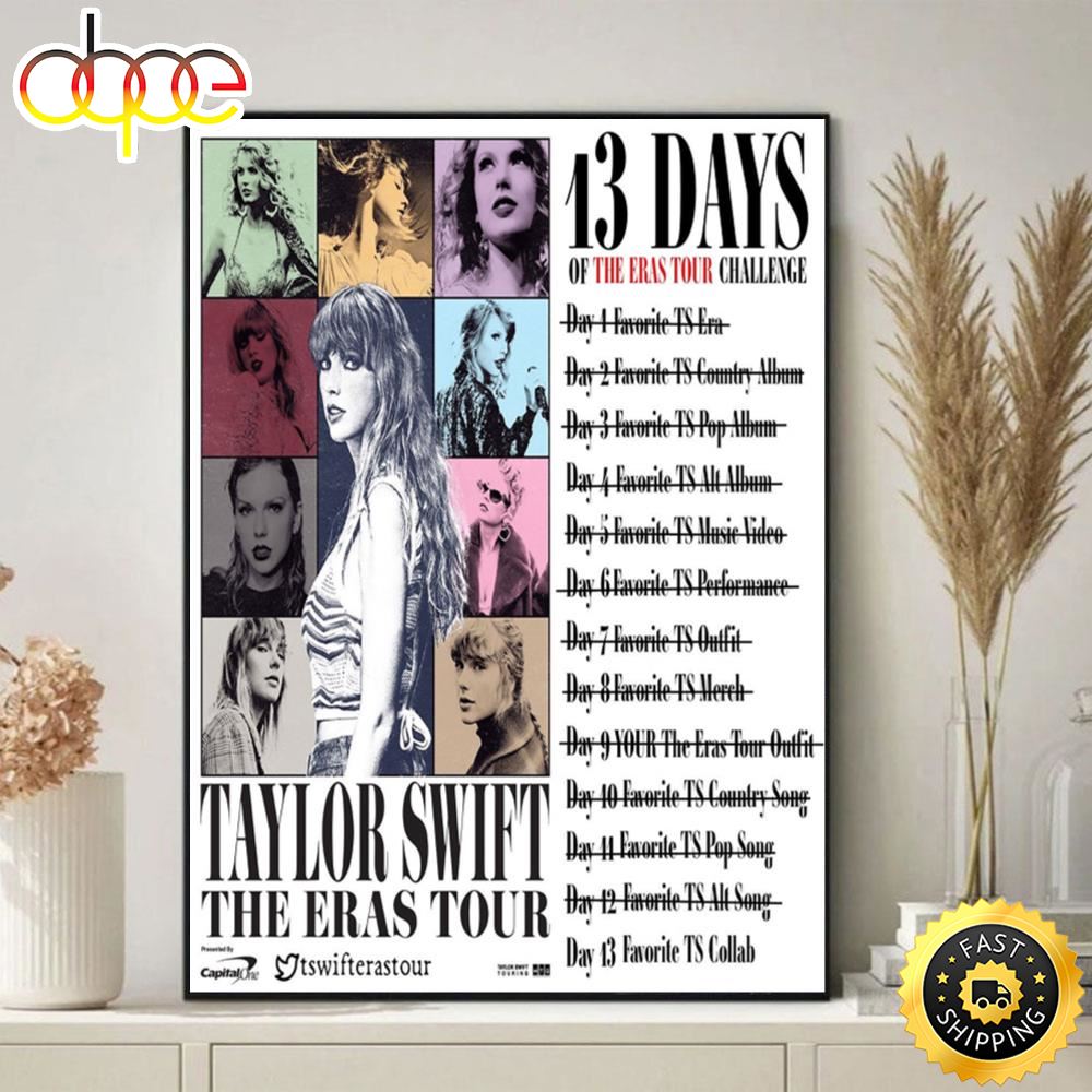Taylor Swift Eras Tour Poster List Song Canvas Poster