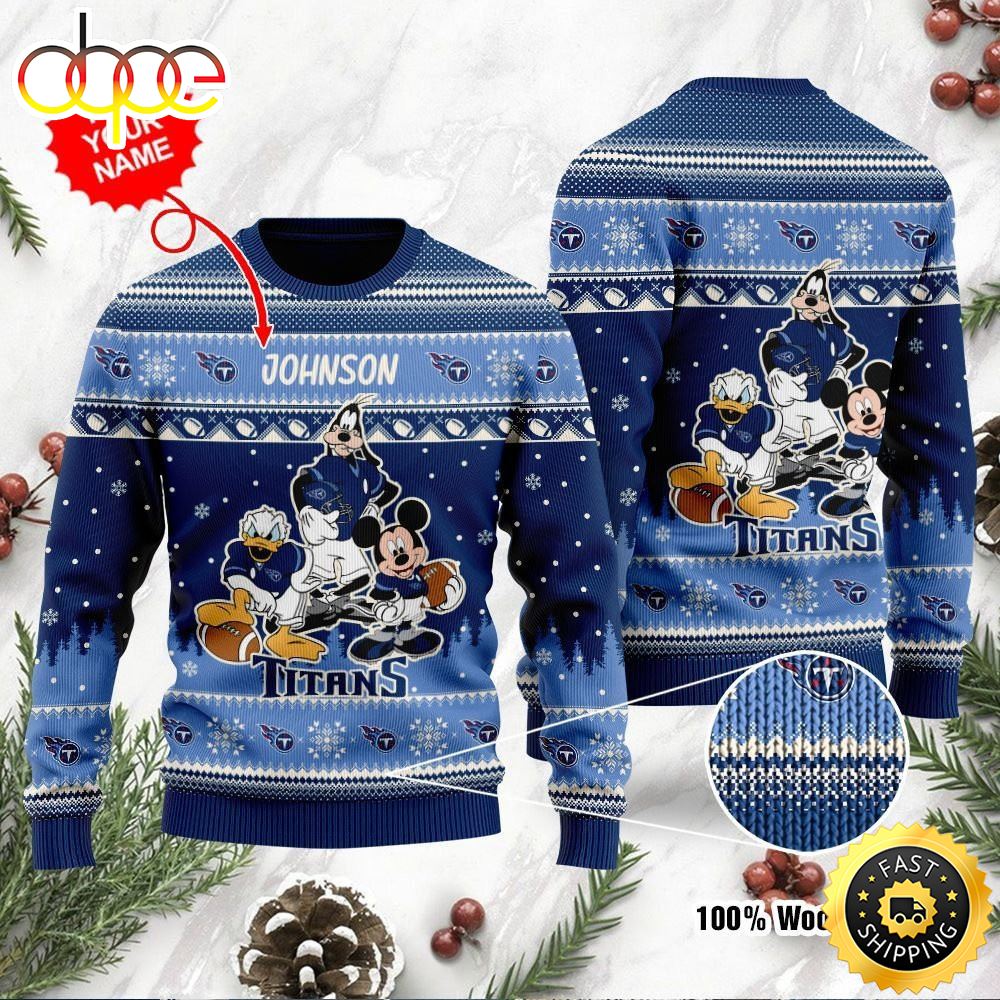 Tennessee Titans Disney Donald Duck Mickey Mouse Goofy Personalized Ugly Christmas Sweater Perfect Holiday Gift P8tvdr.jpg