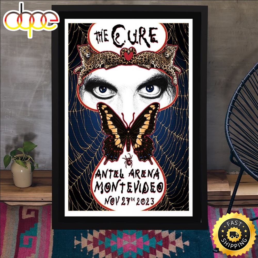 The Cure November 27th, 2023 Antel Arena Montevideo, Uruguay Poster Canvas