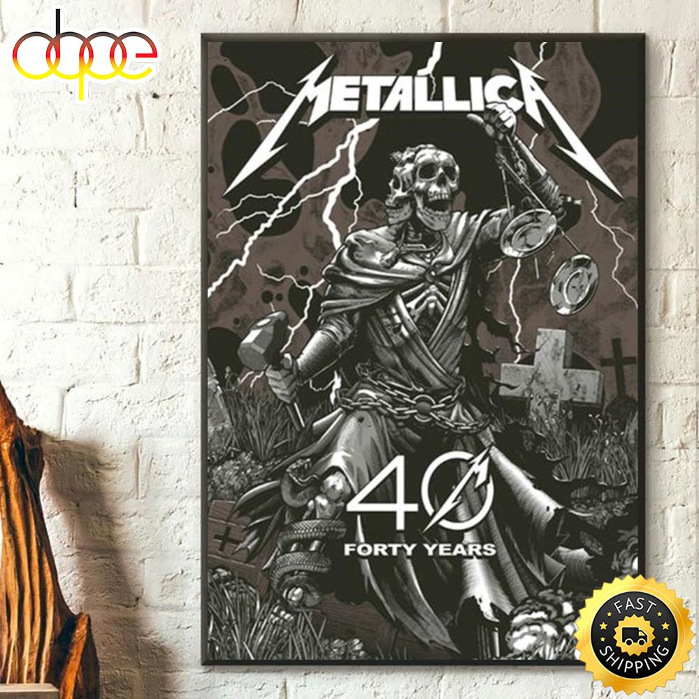 The M72 Metallica 40 Year Anniversary Poster