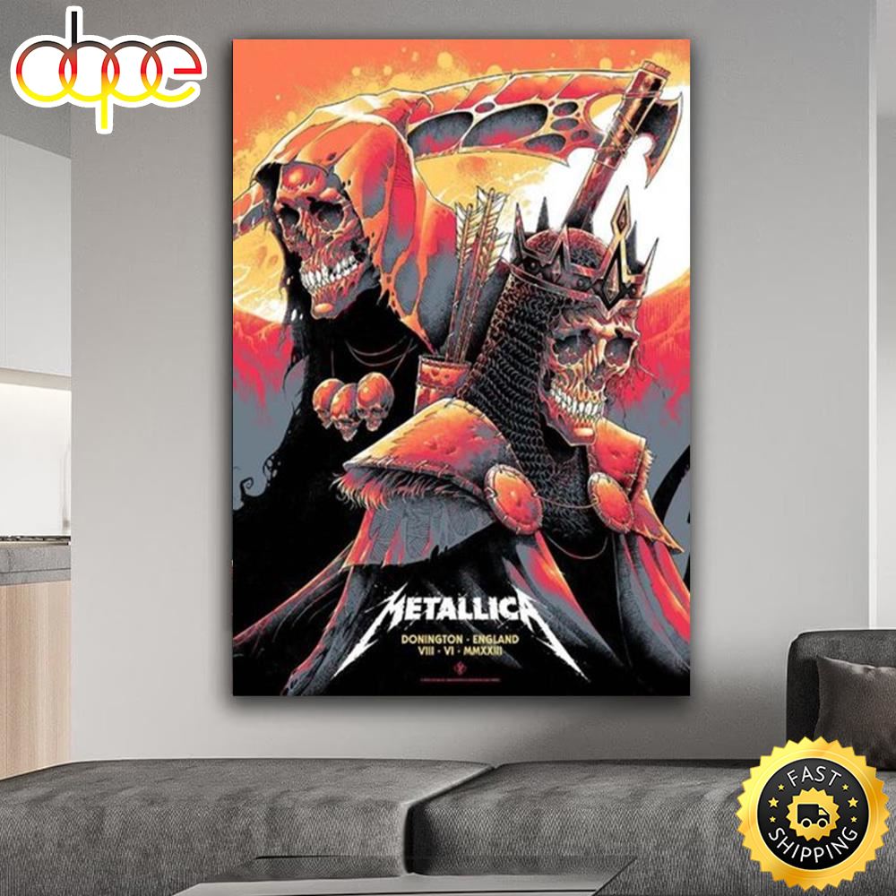 The M72 World Tour Metallica Donington Park England Poster