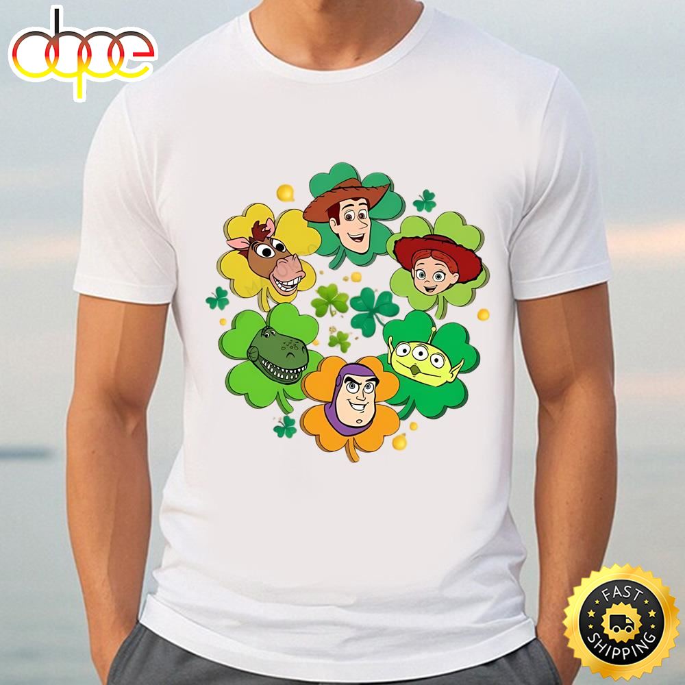 Toy Story Characters St Paddy’s Day Gifts For Him T Shirt Tshirt
