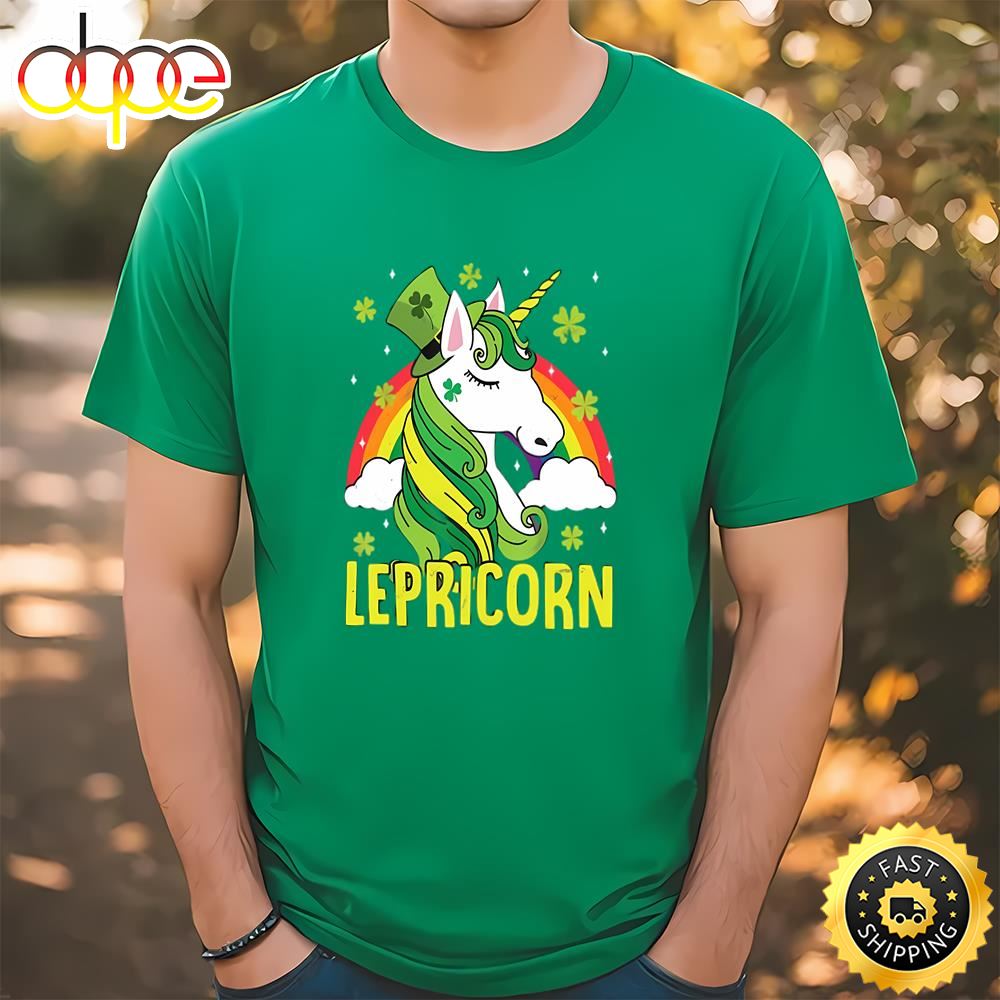 Unicorn Magical St Patricks Day Lepricorn Girl Women T Shirt Tshirt
