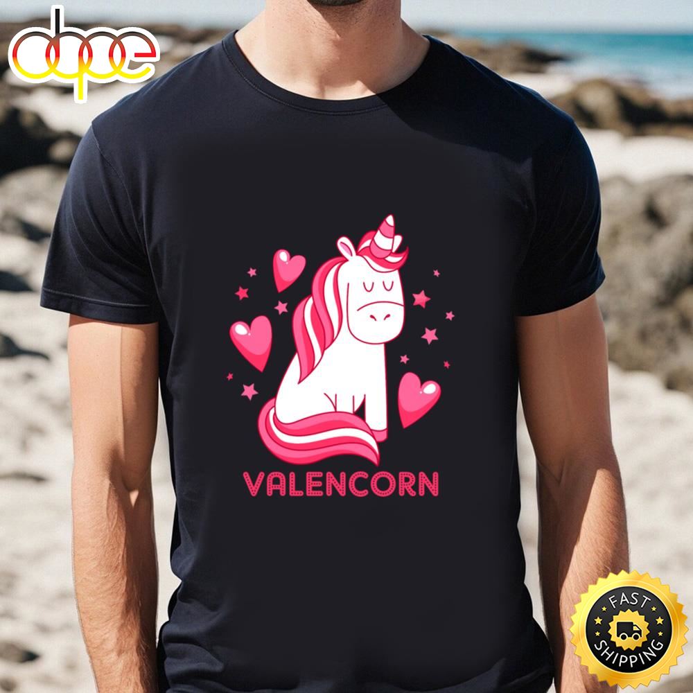 Valentine Unicorn T Shirt