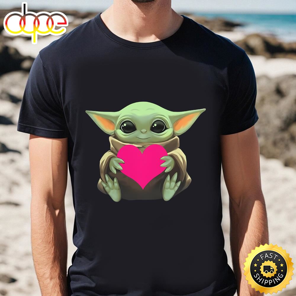 Valentine’s Day Baby Yoda Heart Funny Shirt
