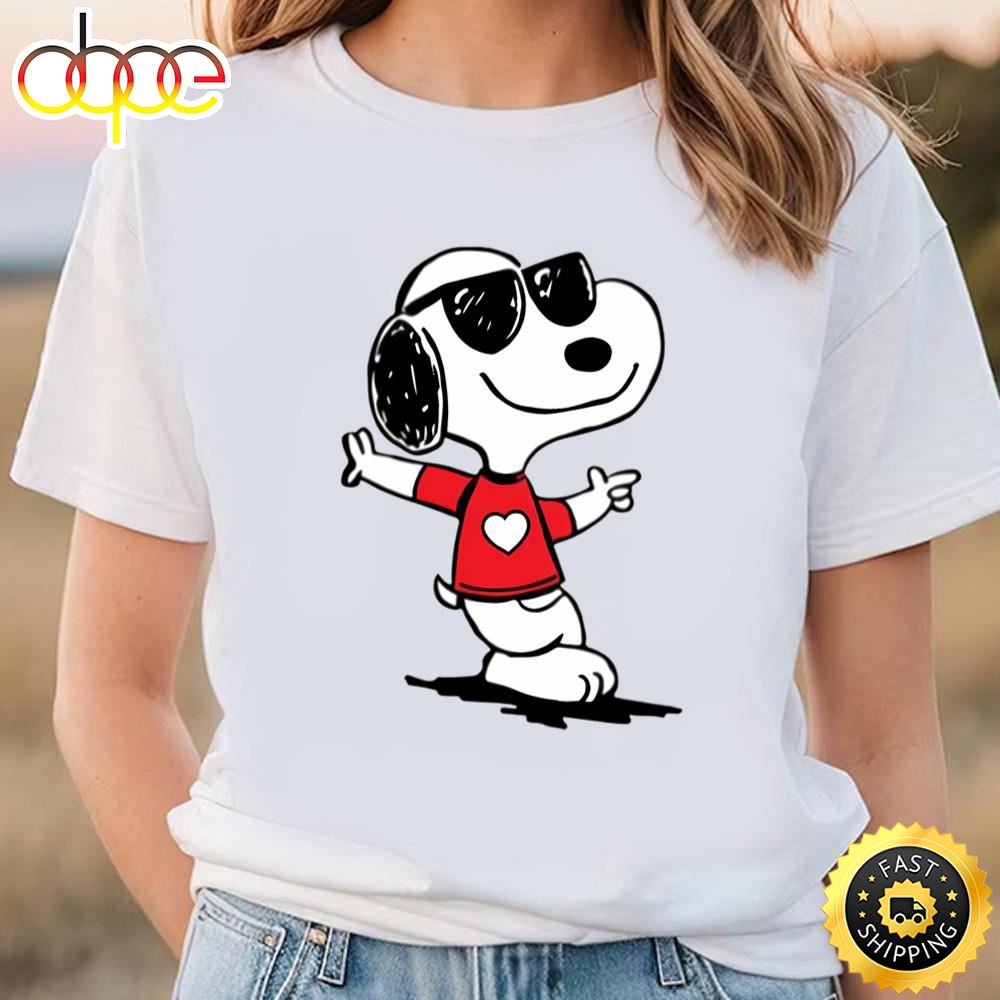 Valentines Day Cool Snoopy Shirt, Bull Snoopy Lover Unisex T Shirt