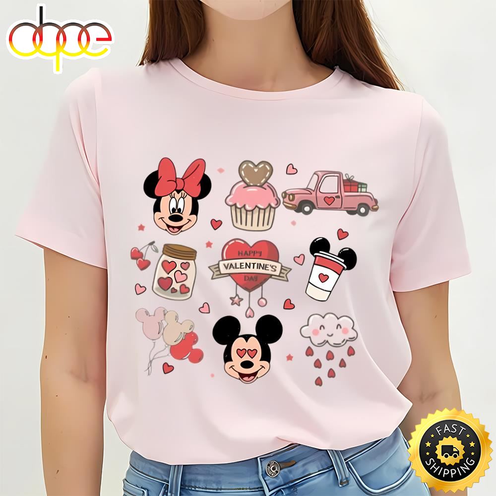 Vintage Mickey Minnie Valentine Shirt, Disney Snacks Shirt...