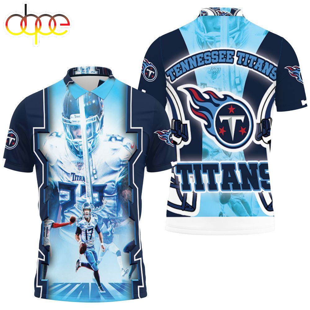 17 Ryan Tannehill Tennessee Titans Afc South Champions Super Bowl  3d Polo Shirt