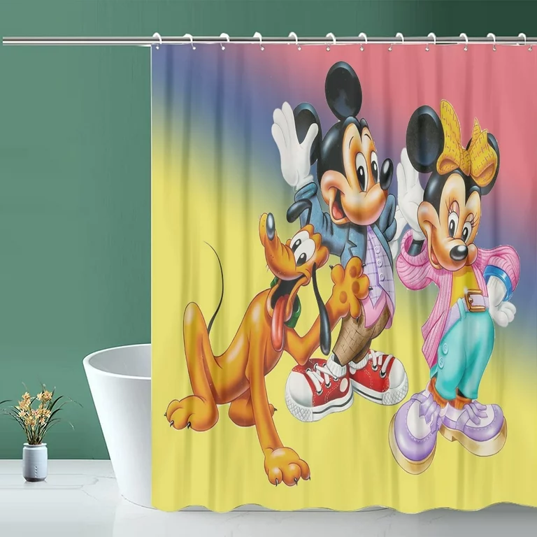 3d Print Mickey Mouse Bathroom Shower Curtain Bathroom Decor Set
