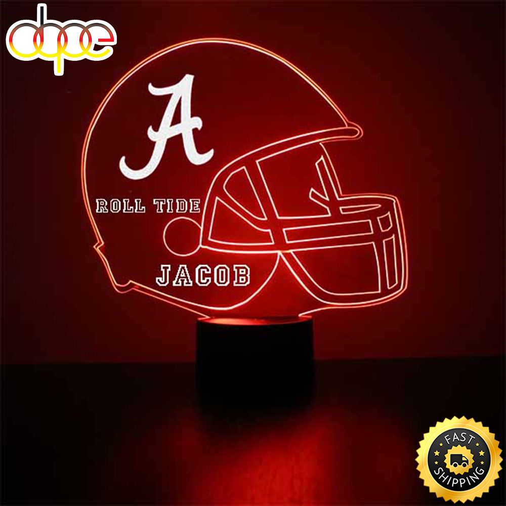 Alabama Crimson Tide Helmet Led Sports Fan Lamp