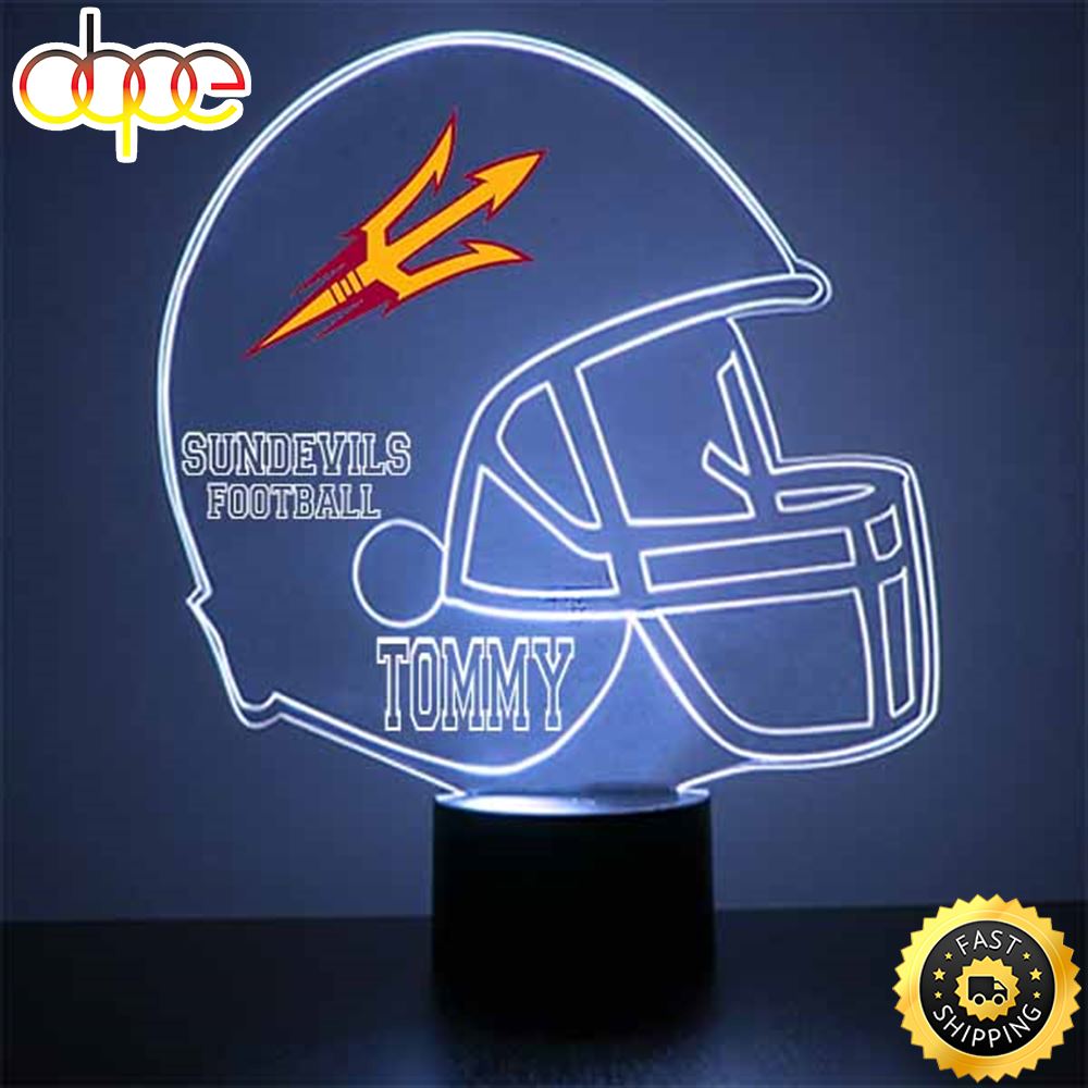 Arizona State Football Helmet Led Sports Fan Lamp