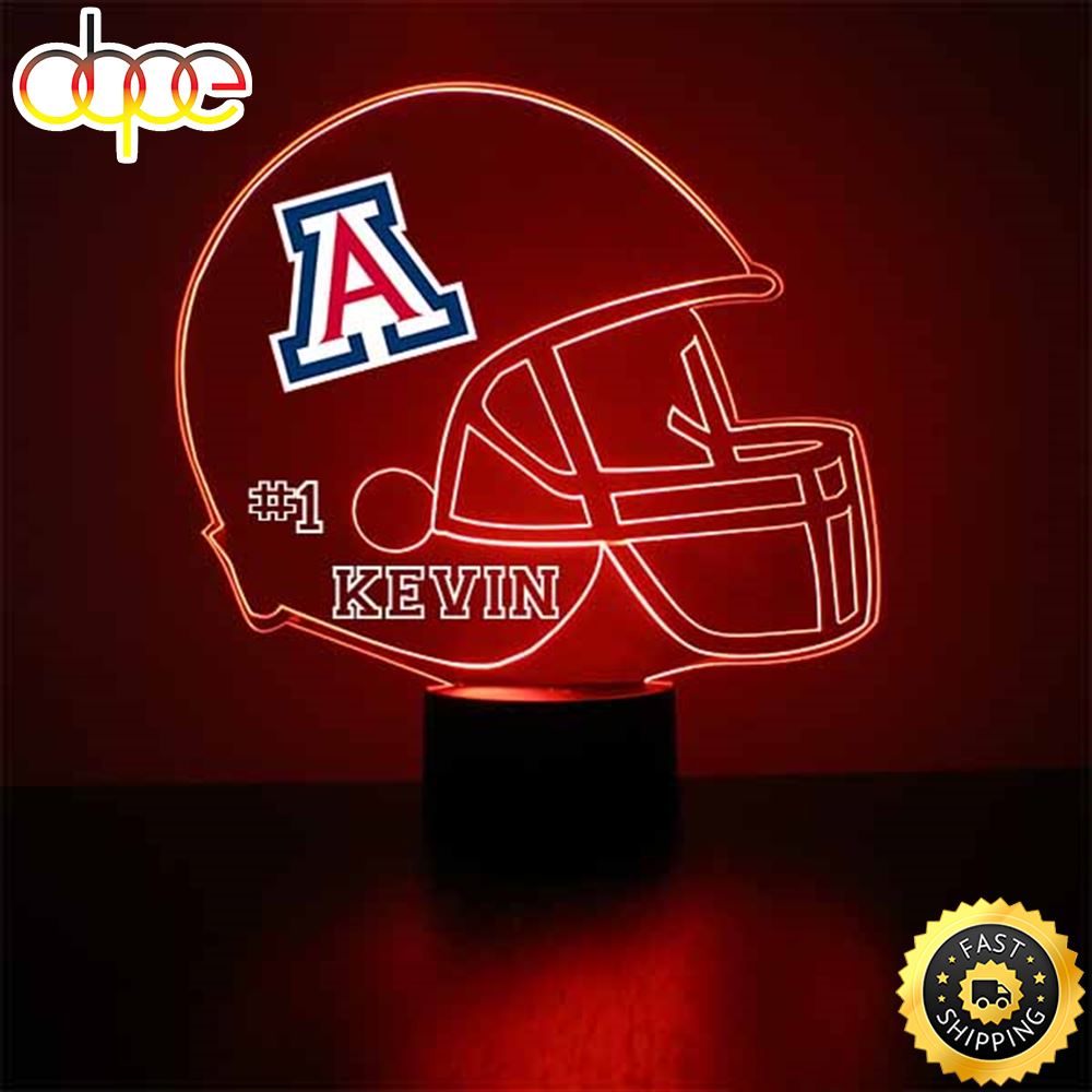 Arizona University Football Helmet Led Sports Fan Lamp