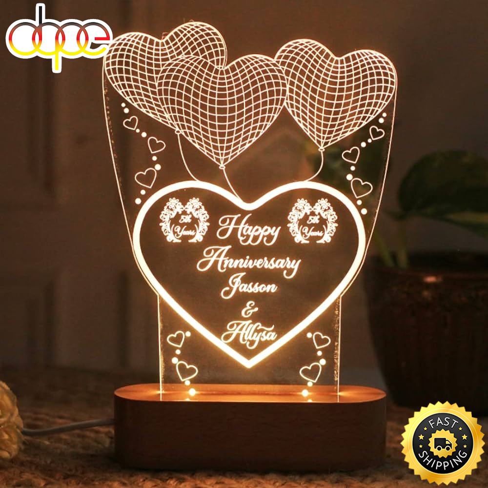 Artistic Gifts Personalized 3d Illusion Led Table Lamp