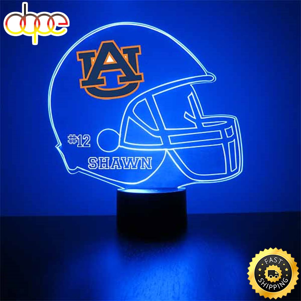 Auburn Football Helmet Led Sports Fan Lamp