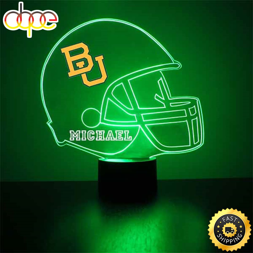 Baylor Bears Football Helmet Led Sports Fan Lamp