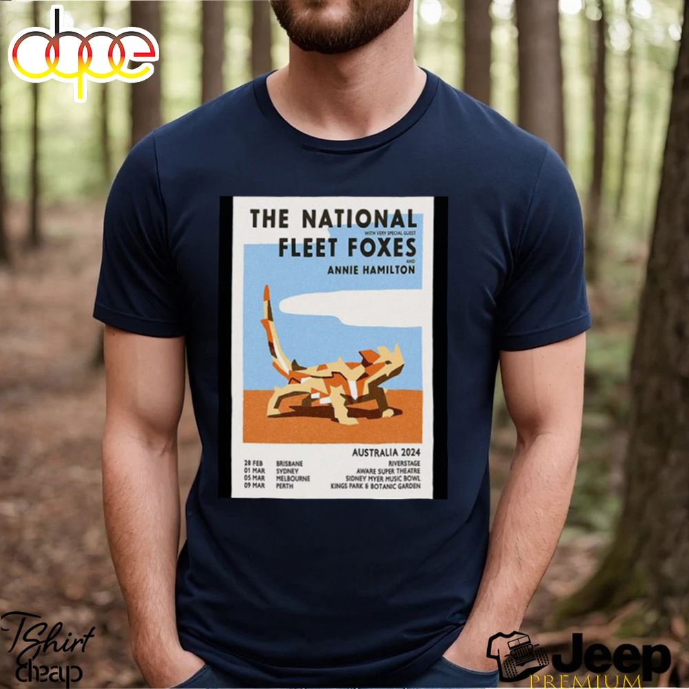 Best The National Australia 2024 Tour Poster Shirt