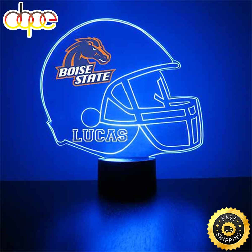 Boise State Helmet Led Light Sports Fan Lamp