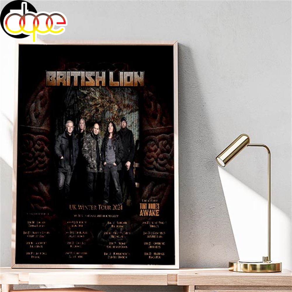 British Lion UK Winter Tour 2024 Timeline Fan Gifts Home Decor Poster Canvas