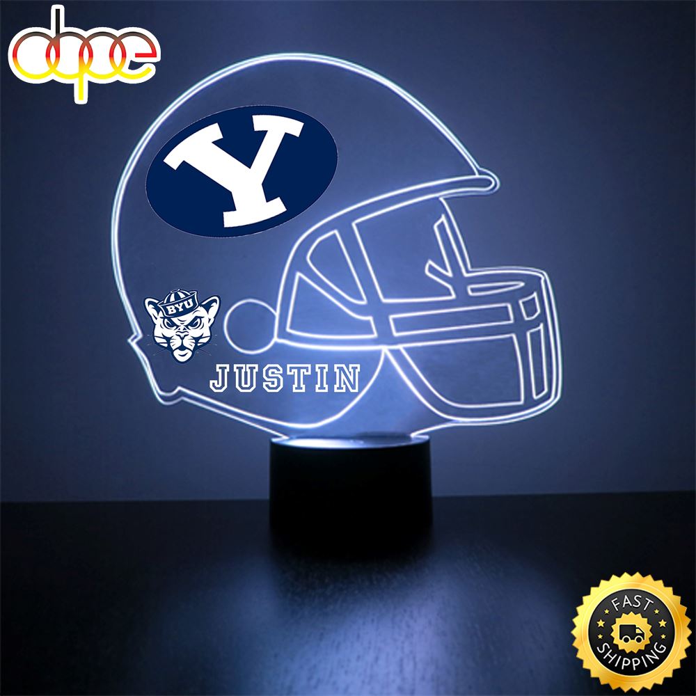 Byu Cougars Football Helmet Led Sports Fan Lamp