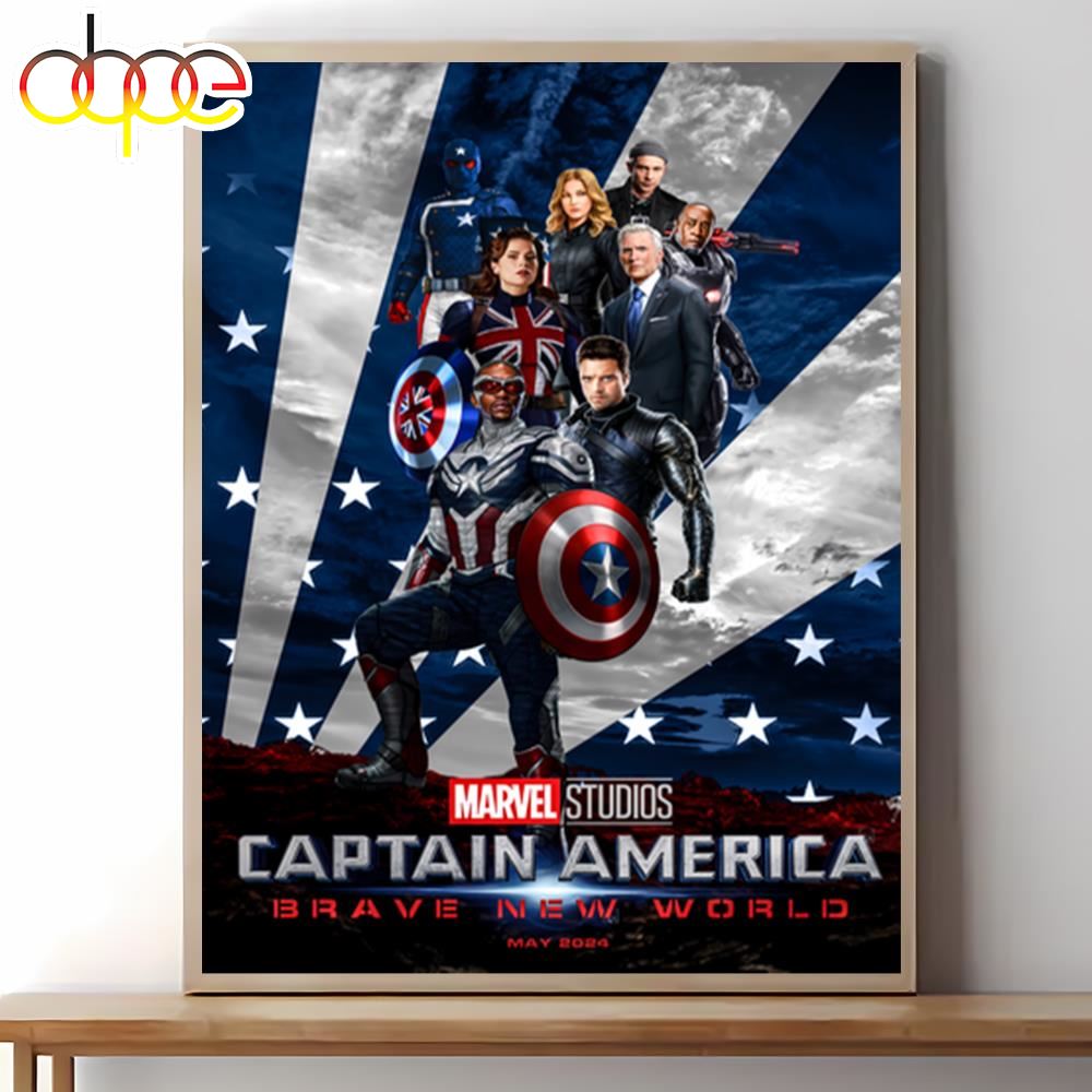 Captain America Brave New World Movie Poster Wall Art