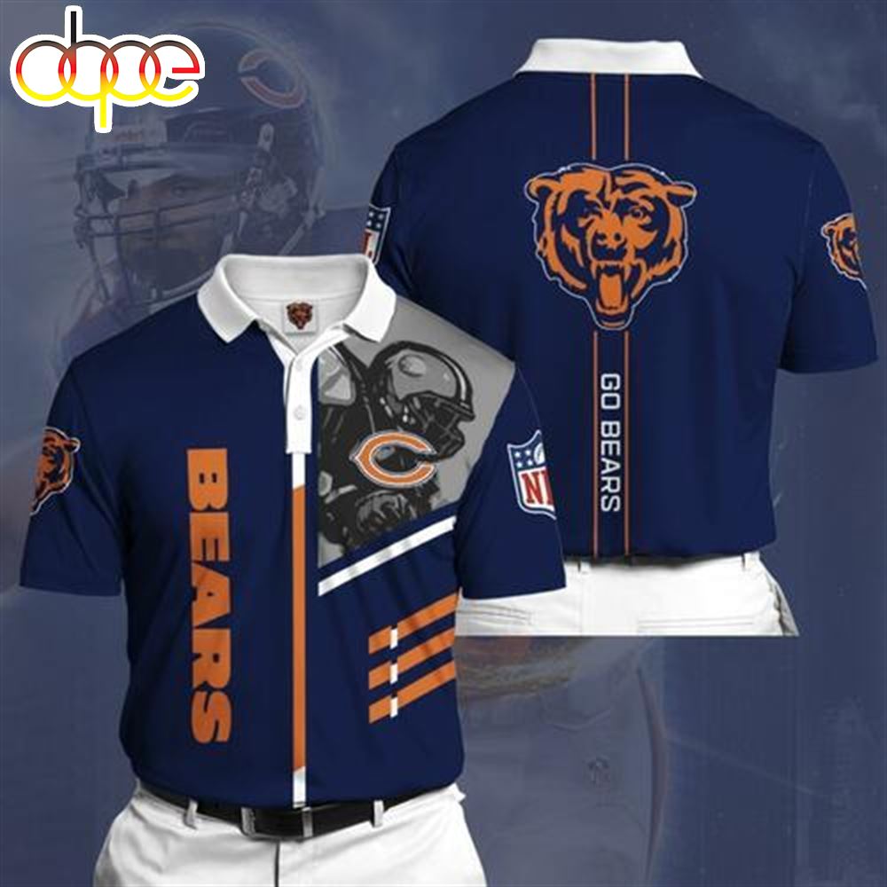 Chicago Bears Sports American Football Nfl Polo Shirt