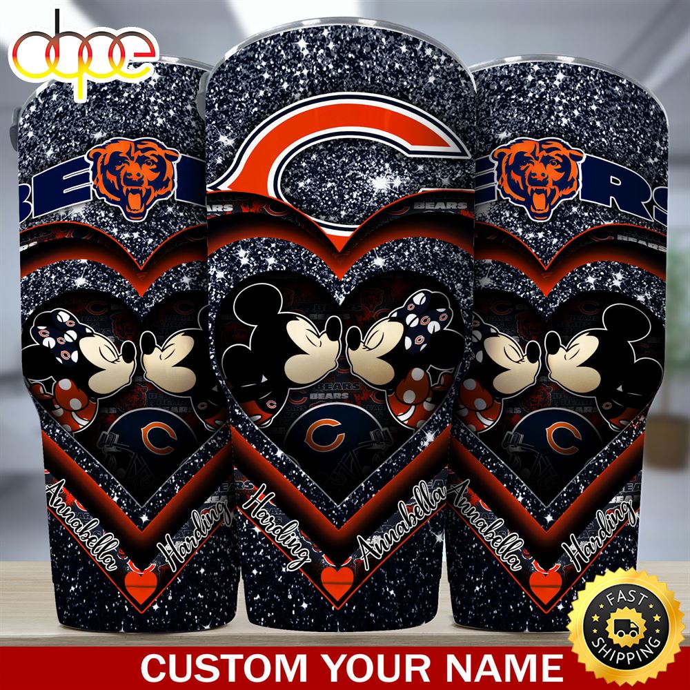 Chicago Bears NFL Custom Tumbler For Couples This