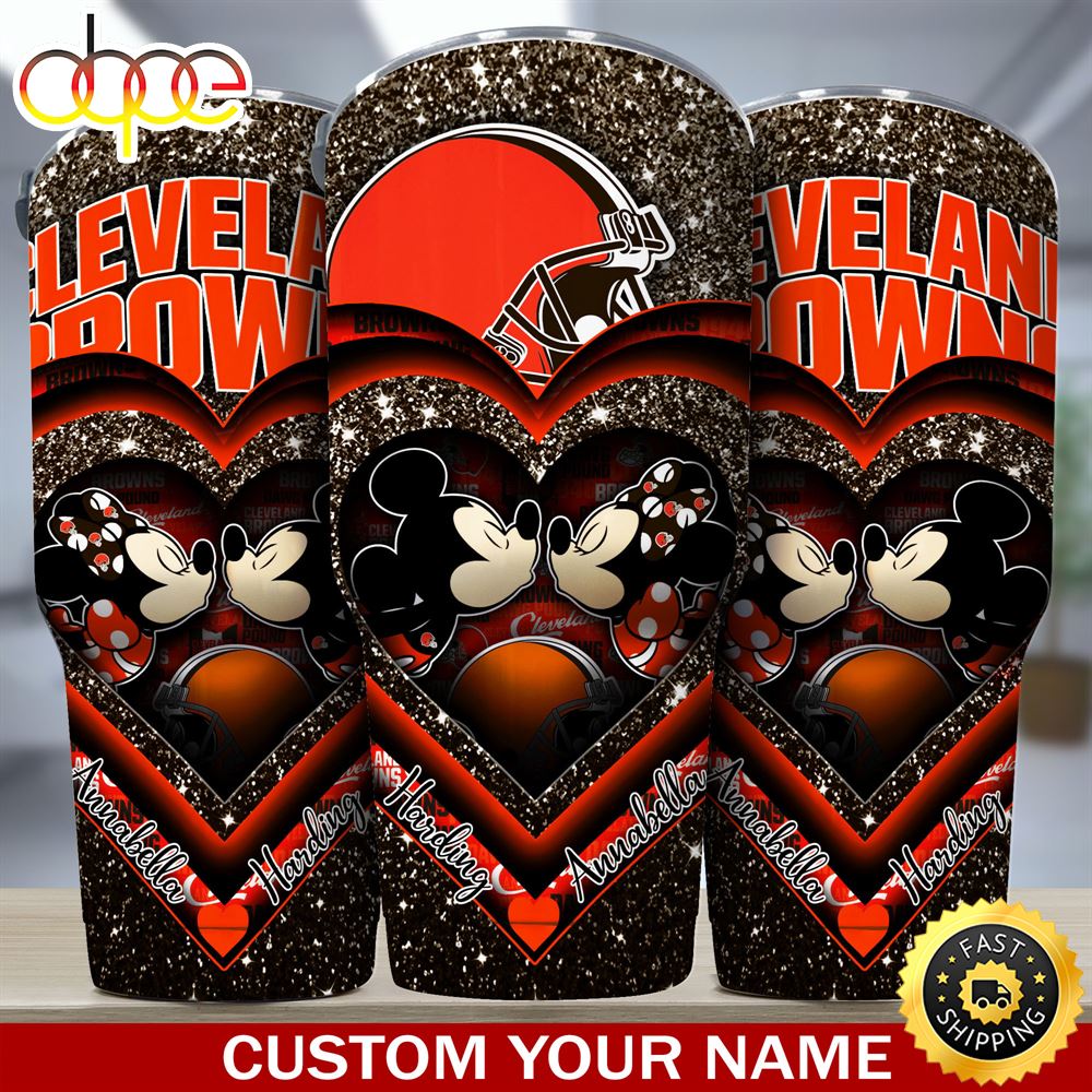Cleveland Browns NFL Custom Tumbler For Couples This