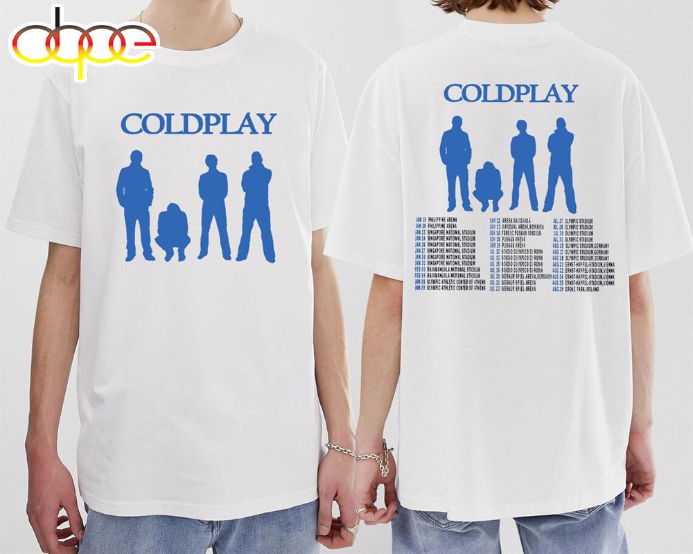 Coldplay Both Sided Coldplay Tour 2024 Shirt