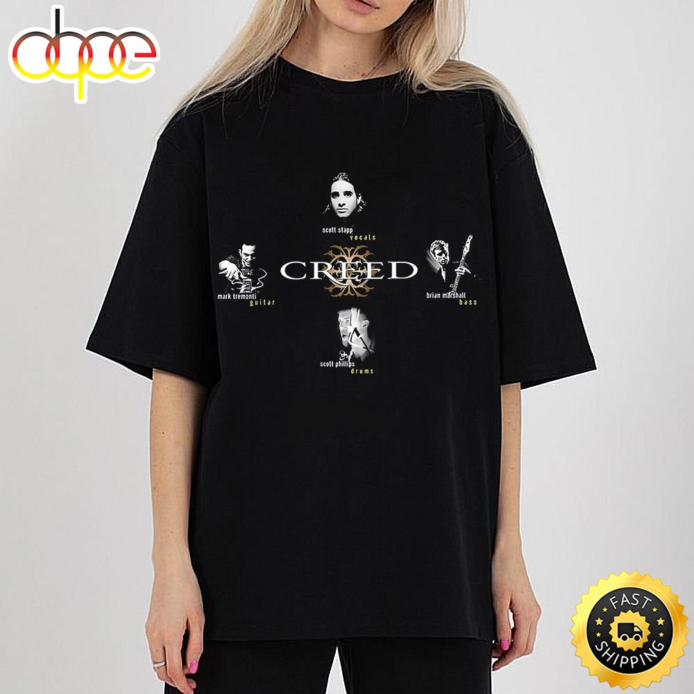 Creed Band Members Merch, Creed Band Fan Gift Shirt, Creed 2024 Tour T Shirt