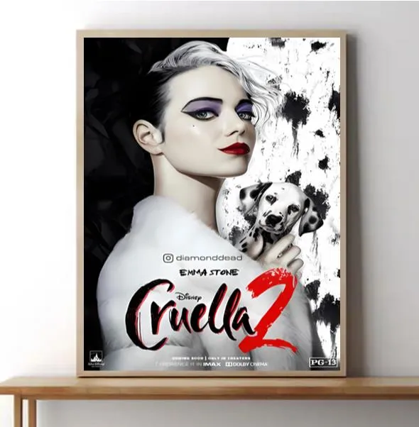 Cruella 2 Emma Stone Movie Poster Decor For Any Room