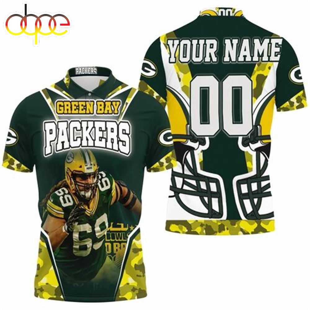 David Bakhtiari 69 Green Bay Packers Nfc North Champions Super Bowl Personalized Polo Shirt