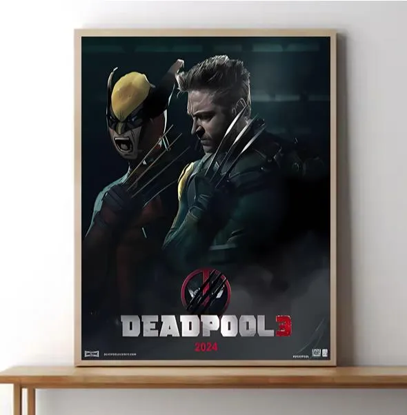 Deadpool 3 Movie Poster Prints Wall