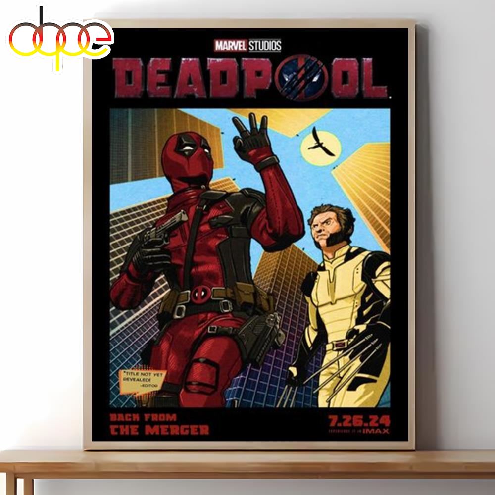 Deadpool 3 Movie Poster Wall Art Canvas